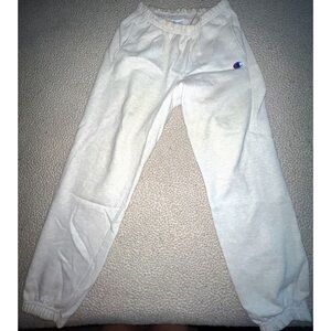 White Champion Sweatpants